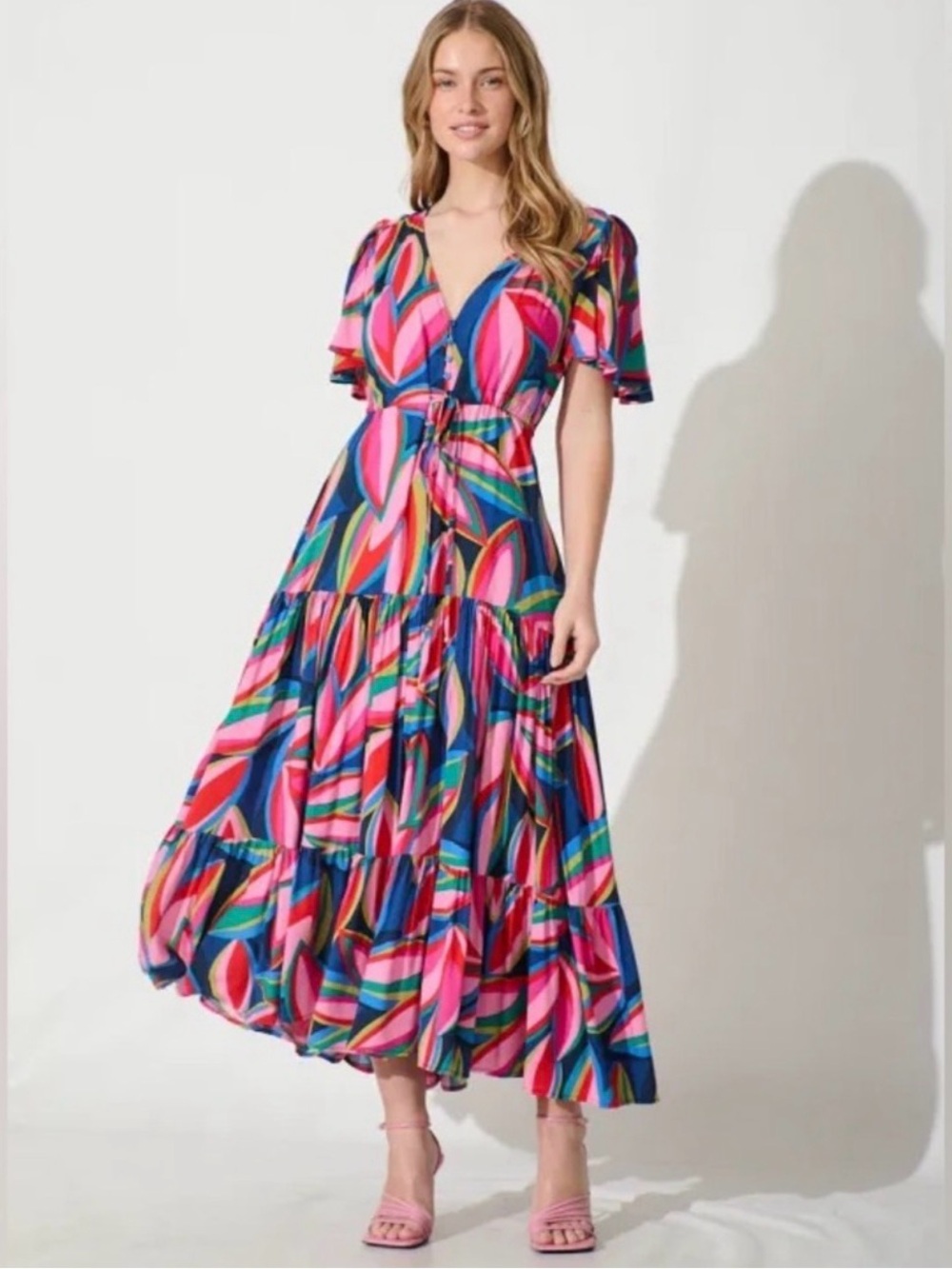White Closet Elements Maxi Dress